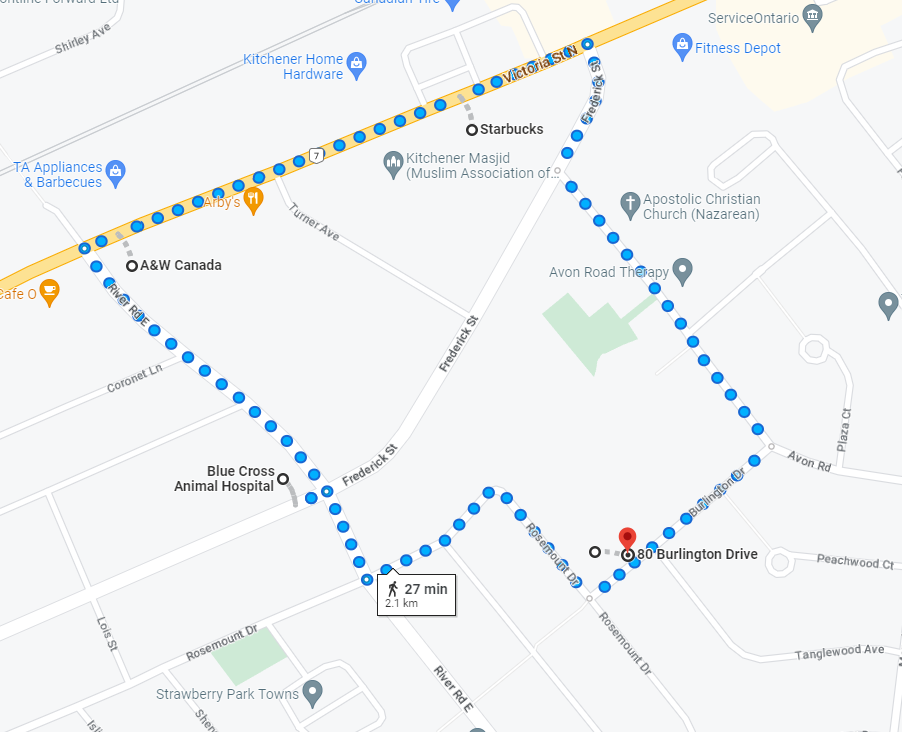 Kitchener Walk Route.png