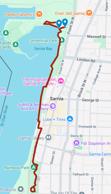 Sarnia Walk route .png