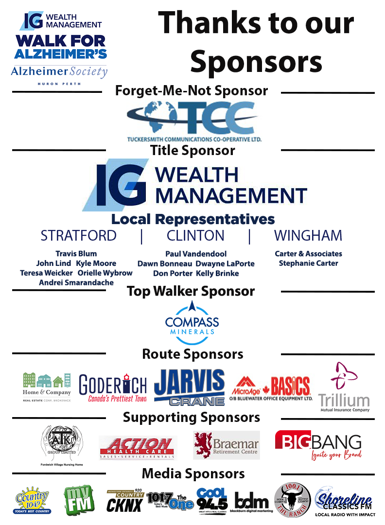 IGWFA Huron Perth Sponsors 2024