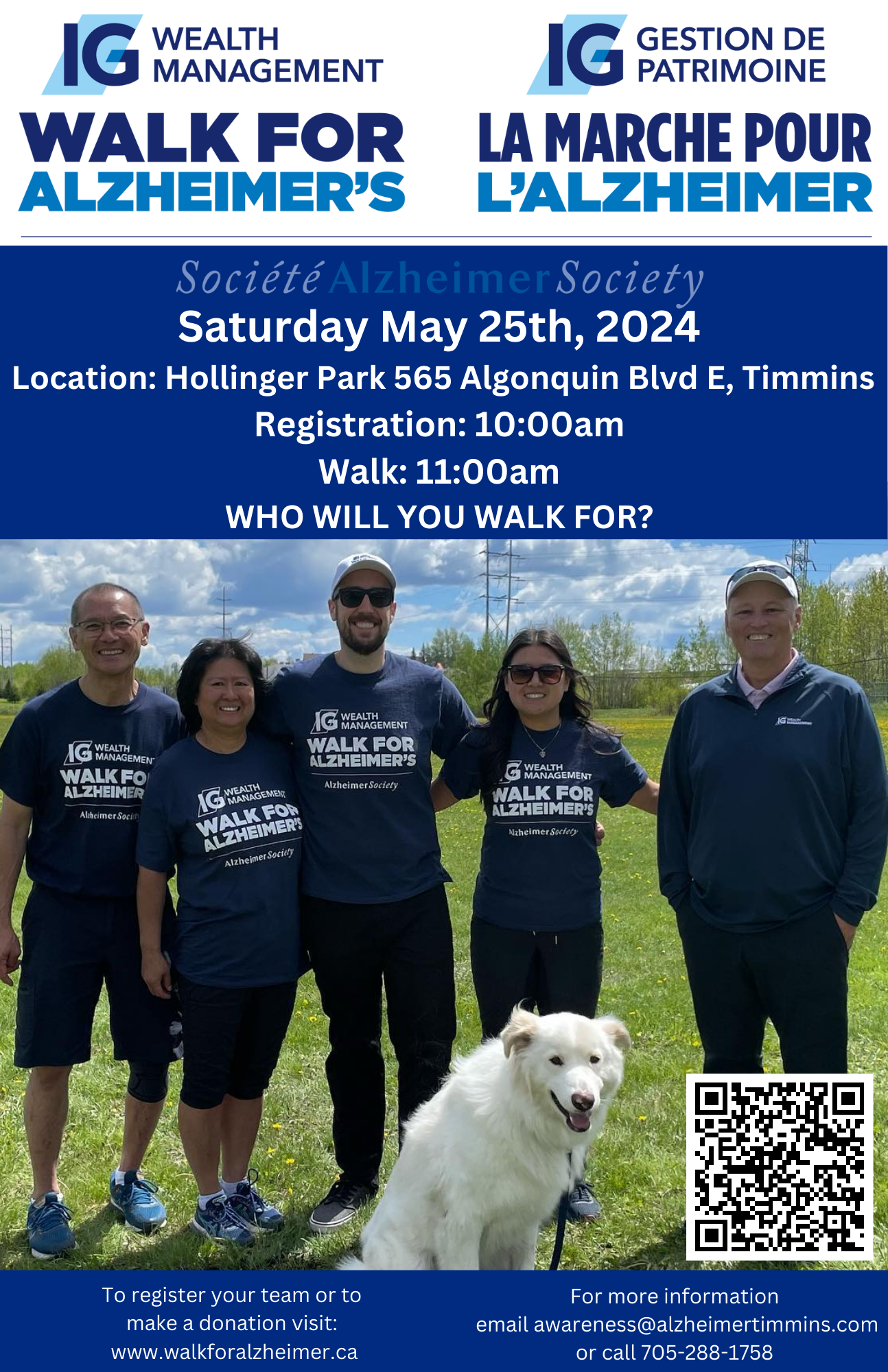 IG Wealth Management Walk for Alzheimer's Timmins & Area 2024 - IG ...