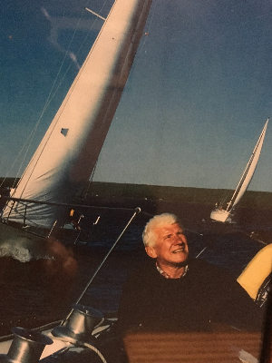 Dad loved sailing and racing