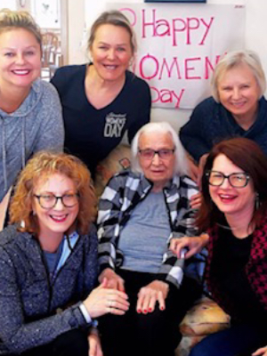 International Women's Day 2020, the gang with mom/grandma