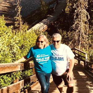 We are walking for John & Pat Chisholm, Auntie Pat, and Betty.