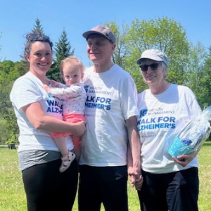 2023 Walk for Alzheimer's - David, Lorna, Emily & Daveigh