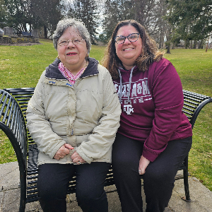 Mom and me.