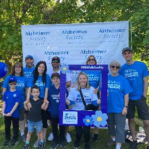 Me and some of the family at the Alzheimer's Walk in 2023
