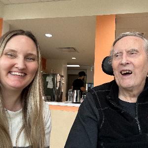 Dad on his birthday Feb 2025
