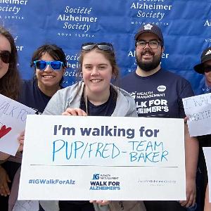 Team Baker at the 2024 Walk for Alzheimer's.