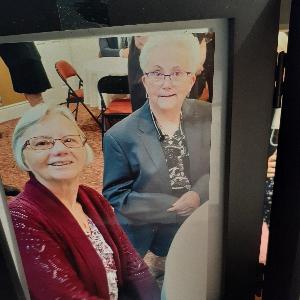 My last photo of Marion and I together January 2023
