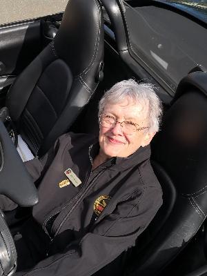 Wendy in her 2002 Porsche Boxster "My Princess"