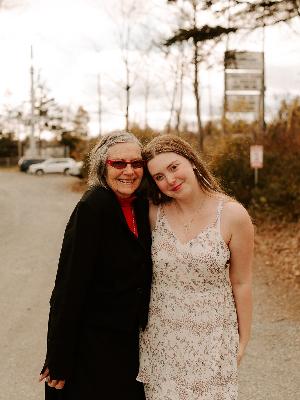My grandmother Ann and I, celebrating my Baptism in November 2023.