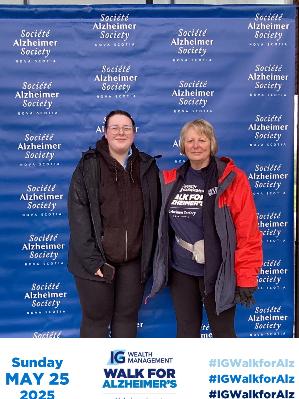 Pam and Emma doing with walk as part of Halifax site event on Sunday May 25 - rainy really hard that morning - but energy amongst the hundreds of walkers very inspiring! Our MSVU team did the walk on campus the following week.