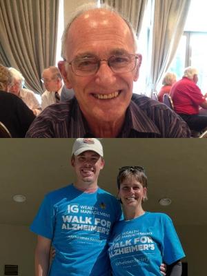My Papa, Ralph Pike, on the top. My Mom and I on the bottom.