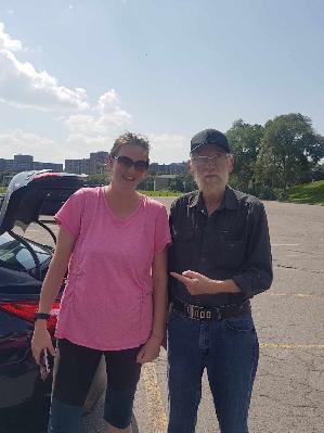 Me and my dad who I am walking for.